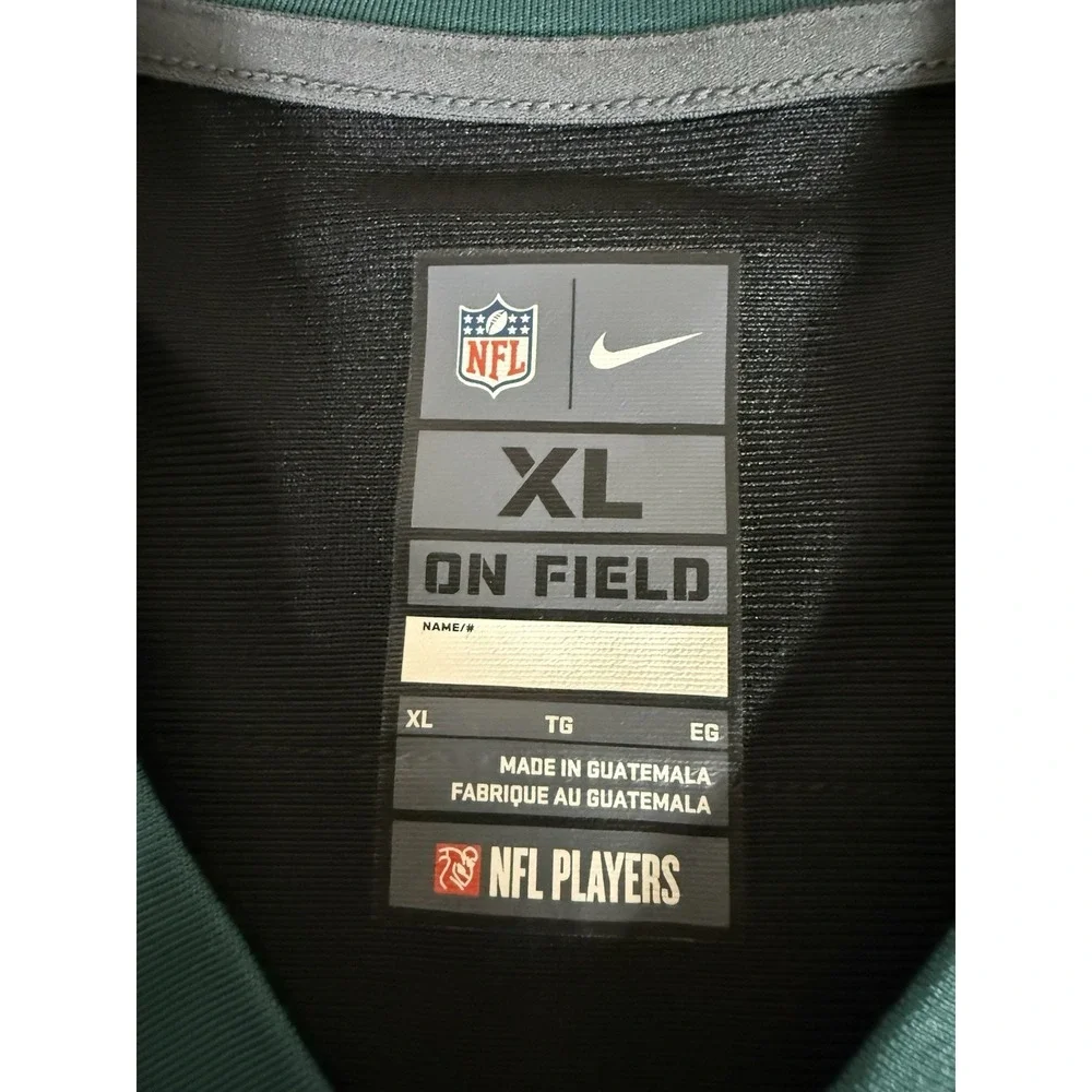 Philadelphia Eagles Jersey Adult Extra Large Black Nike Onfield Carson Wentz #11